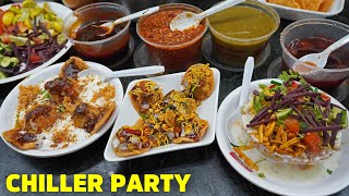 Pakistani Indian Street Food  Famous Manpasand Food Valley ki Chiller Party aur Katori Chatori [upl. by Reffotsirhc231]