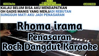 Penasaran  Rhoma irama Rock Dangdut Karaoke [upl. by Avert]