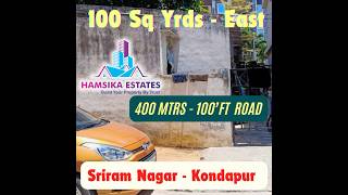 100 Sq Yrds Hostel Open Plot in Kondapur  Open Plots For Hostels  Land For Hostels in Hyderabad [upl. by Follansbee]