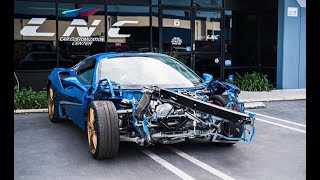 REBUILDING A WRECKED FERRARI 488 FROM COPART PART 2 [upl. by Maitland150]