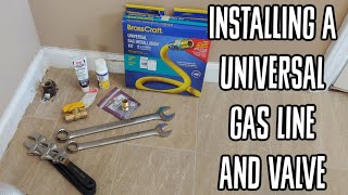 Installing a Gas Ball Valve and a Universal Gas line Kit [upl. by Andree]