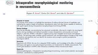 Intraoperative neuromonitoring IONM and Anesthesia [upl. by Dnesnwot]