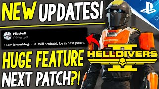 NEW Helldivers 2 Update HUGE FEATURE Coming in the Next Patch [upl. by Klenk]