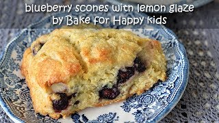 Blueberry Scones with Lemon Glaze [upl. by Eitsud]