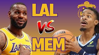 LIVE Lakers vs Grizzlies [upl. by Eads]