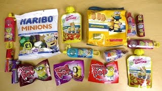 Minions Food amp Drink Gums Cookies Candy Puree Part I [upl. by Eyaj414]