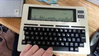 TRS80 Model 100 [upl. by Leahcimnoj]