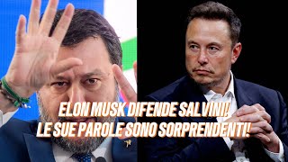 Elon Musk si schiera a favore di Salvini quotQuel procuratore dovrebbe essere incarceratoquot [upl. by Naujled]