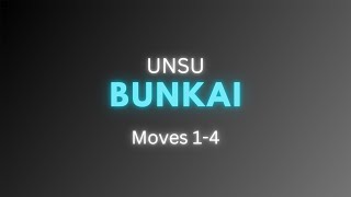 Unsu Bunkai moves 1 to 4 [upl. by Natale863]