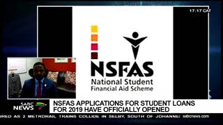 2019 NSFAS applications officially opened Kagiso Mamabolo [upl. by Rolyab355]