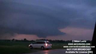 Tornado near Peoria Illinois 6510 Plus Damage in Dwight [upl. by Kylstra178]