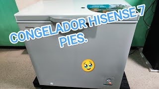 CONGELADOR HISENSE 7 PIES modelo FC70D6BWX [upl. by Akim]