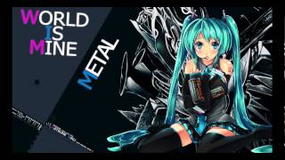 Hatsune Miku  World is Mine Hard Rock Cover [upl. by Arihas147]