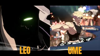 Guilty Gear Strive Leo Faust VS Ume Sin High Level Gameplay [upl. by Vish871]