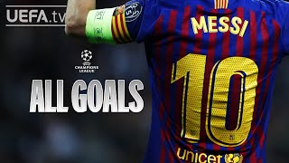 All UCL Goals LIONEL MESSI [upl. by Ahsias881]