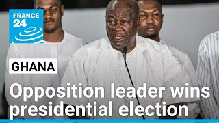 Ghanas opposition leader John Mahama officially wins presidential election • FRANCE 24 English [upl. by Morgenthaler]