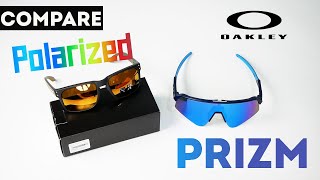 Compare  ความต่างของเทคโนโลยีเลนส์ Oakley แบบ Prizm และ Oakley Polarized [upl. by Lessig]