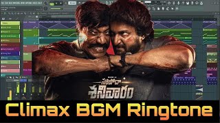 Saripodhaa Sanivaaram BGM Climax BGM  Ringtone Cover By Kalyan Allu  Nani  Jakes Bejoy [upl. by Anavoig825]