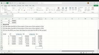 CALCULATION OF NPV IN FM studymotivation exceltutorial accaexam financialmanagement study [upl. by Anyg]