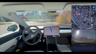 Parking Lot Roundabout Testing Tesla ASS Actually Smart Summon and Autopark v12542 [upl. by Teador]