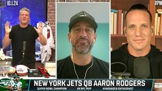 AARON RODGERS TUESDAY ✈️ Bad weather in Jets Week 4 loss cadence talk amp MORE  The Pat McAfee Show [upl. by Amadus]