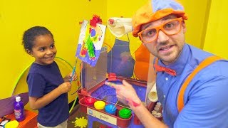 Blippi at the Play Place  Learn About Professions for Children [upl. by Eido]