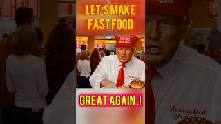 Making fast food great again 🤩 🇺🇸trump mcdonalds [upl. by Swanhildas]