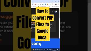 How to Convert PDF Files type to Google Docs [upl. by Whitcomb]