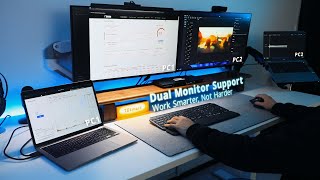 Revolutionize Your Workspace The Ultimate DualDisplay USBC KVM and Docking Station4K60HzampMore [upl. by Rafaela]