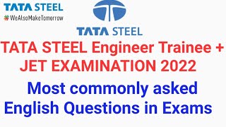 TATA Steel Jet  AET English Aptitude Classes  tata steel jet english sample paper  tata steel aet [upl. by Nalhsa]