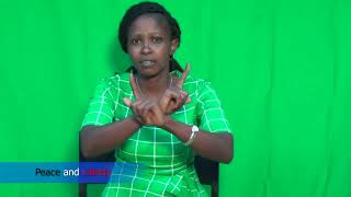 Kenya National anthem in Kenya Sign Language Joyce Stephens [upl. by Haskins]