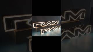 UNVEILED Dynamic Ram 1500 LED Emblem for RAM REBEL Style Grille [upl. by Lakim38]