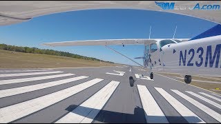 Gusty Crosswind Landings  MzeroA Flight Training [upl. by Ntisuj854]