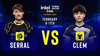 Serral vs Clem  IEM SC2 Katowice 2024  Quarterfinals [upl. by Aratehs]