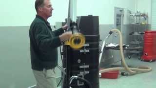 How to Attach a Dust Extraction Swing Arm on a Ruwac Vacuum  httpwwwruwaccom [upl. by Foster]