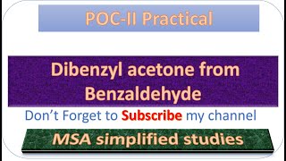 Synthesis of Dibenzal acetone from Benzaldehyde by Claisen Schmidt reaction [upl. by Hickie726]