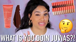 Testing NEW Juvias Place Foundation and Concealer  HOT OR NOT [upl. by Odraleba]