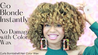 ORS CurlsUnleashed Color wax  Bombshell Review on Natural Hair [upl. by Fritz]