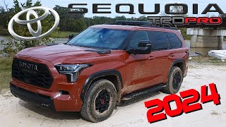 2024 Toyota Sequoia Review  An Old School Bruiser In A Modern Skin [upl. by Ahsim828]