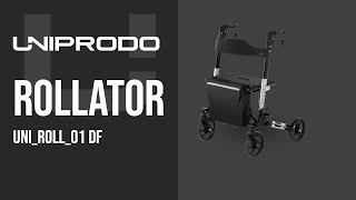 Rollator Uniprodo UNIROLL01 DF  Productpresentatie 10250026 [upl. by Sholom]