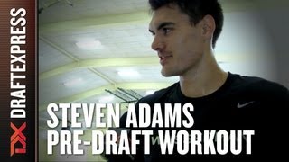 Steven Adams 2013 NBA PreDraft Workout amp Interview [upl. by Milak332]