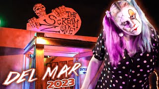 The Scream Zone 2023 in Del Mar CA INSANE Haunted Hayride amp Haunted Houses [upl. by Medina]