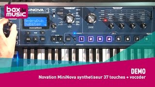 Novation MiniNova synthétiseur 37 touches  vocoder  Demo [upl. by Lightfoot]