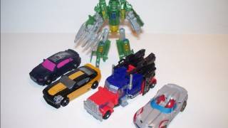 TRANSFORMERS 3 DOTM CYBERVERSE ULTIMATE 5 PIECE GIFT SET ACTION FIGURE TOY REVIEW [upl. by Aeneus670]