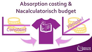 Absorption costing amp nacalculatorisch budget  Bedrijfseconomie vwo [upl. by Boff]