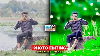 Adobe Photoshop 70 photo editing background change Tutorial in Hindi [upl. by Dickens]