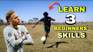 3 Easy Beginners juggling skills  freestyle skills l Learn this simple freestyle tricks [upl. by Leahcimnaes]