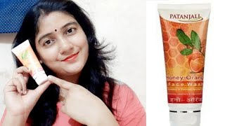 Patanjali Honey Orange Face wash Honest Review Best for acne pronesensitive skinSonams Lifestyle [upl. by Stefa764]