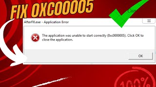 Fix 0xc00005 The Application was unable to start correctly 0xc00005 [upl. by Harris]