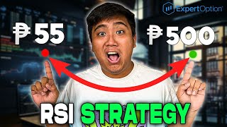 Bagong 5 minute trading strategy gamit RSI  FULL TUTORIAL expertoption eobroker [upl. by Janith]